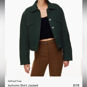 Wilfred Dark Green Cropped Utility (Autumn) Jacket